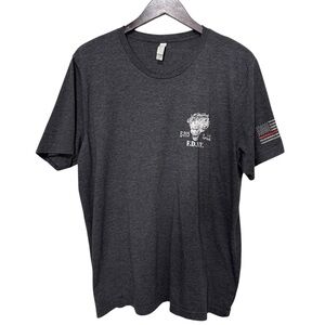 FDNY by Bella Canvas Dark Gray Graphic E-315 L-125 Clown Logo T-shirt Size XL